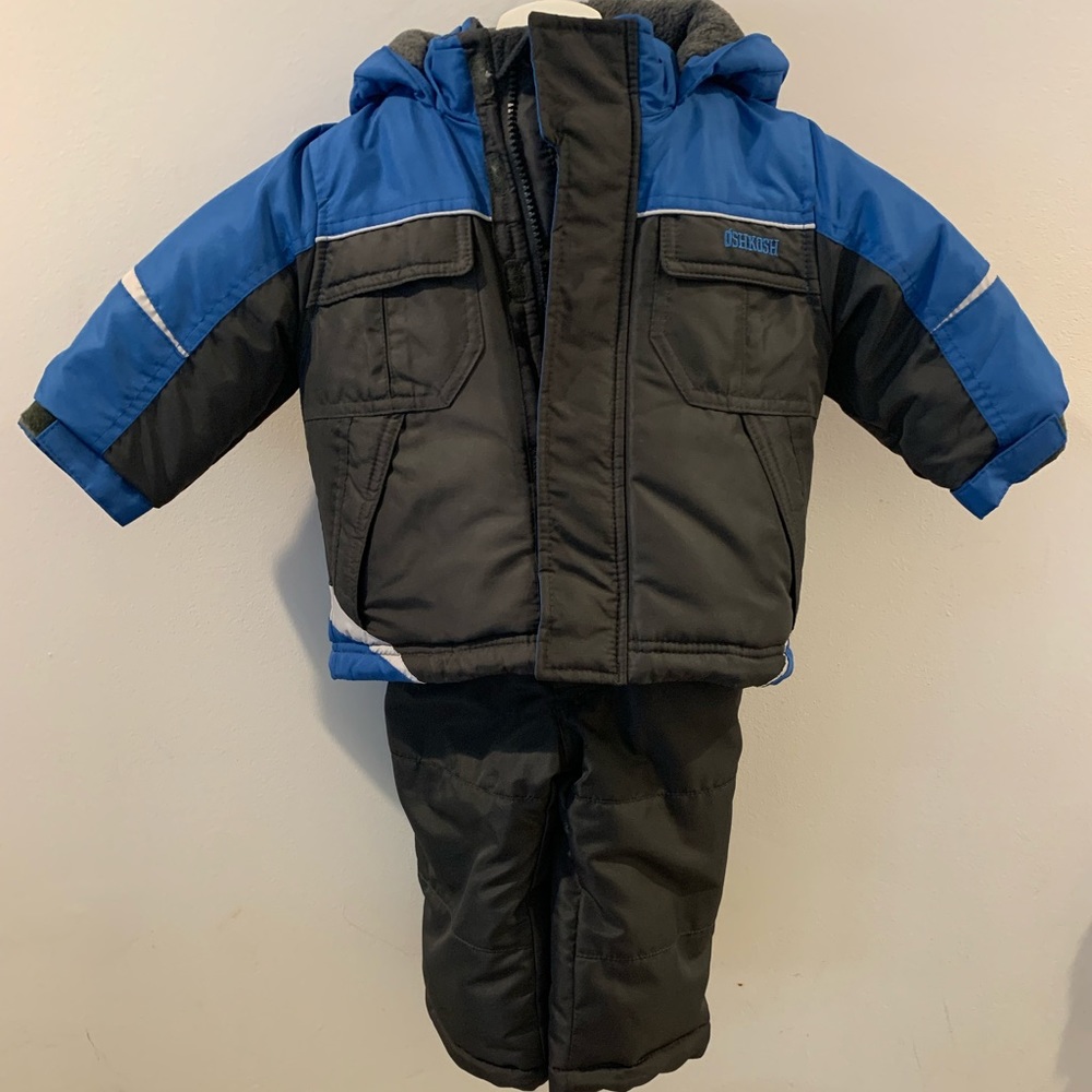 OshKosh B’Gosh Boy’s Ski Jacket and Snowbib Snowsuit set